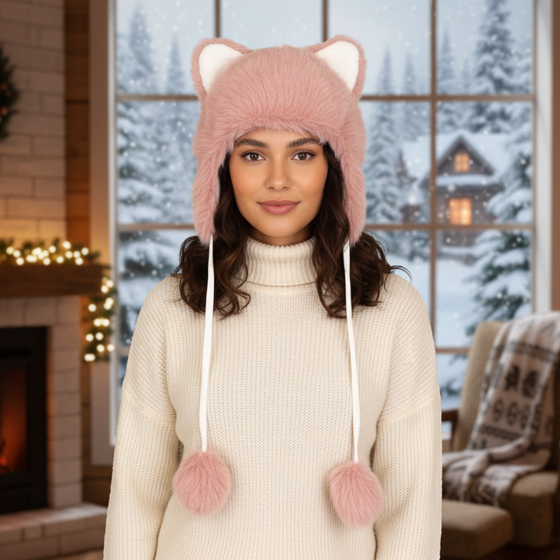 Soft Plush Hat (Cat)-4