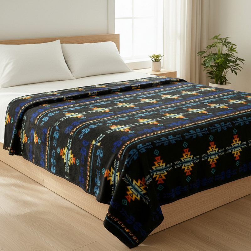 Embers of the Four Winds Alpaca Blanket-1