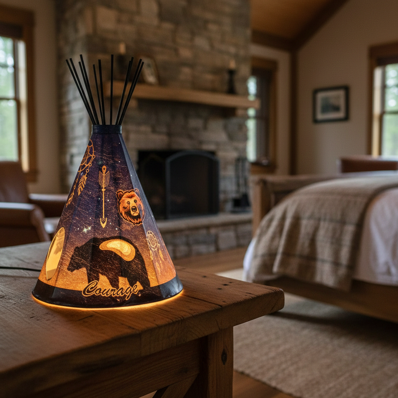 Bear Teepee Lamp-1