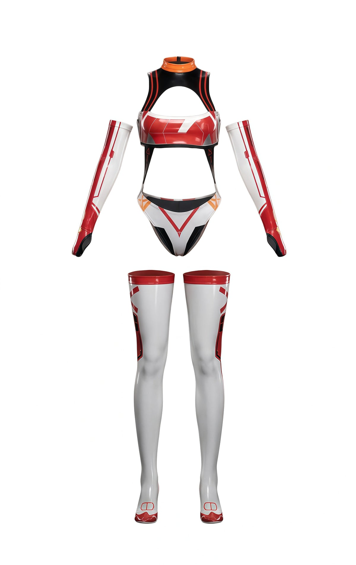 Anime Sci-fi Spandex Swimwear Racing Suit Wet Suit Race Queen Costume-12