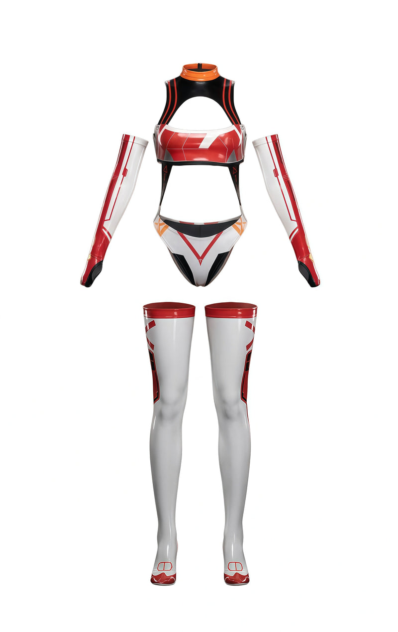 Anime Sci-fi Spandex Swimwear Racing Suit Wet Suit Race Queen Costume-12