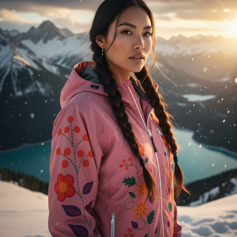 Pink Spring Blossom Windbreaker-1
