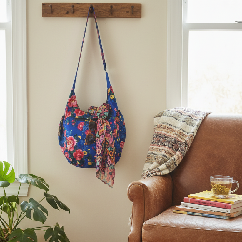 Blue Kookum Crossbody Bag-4