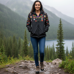 Midnight Bloom Windbreaker-3
