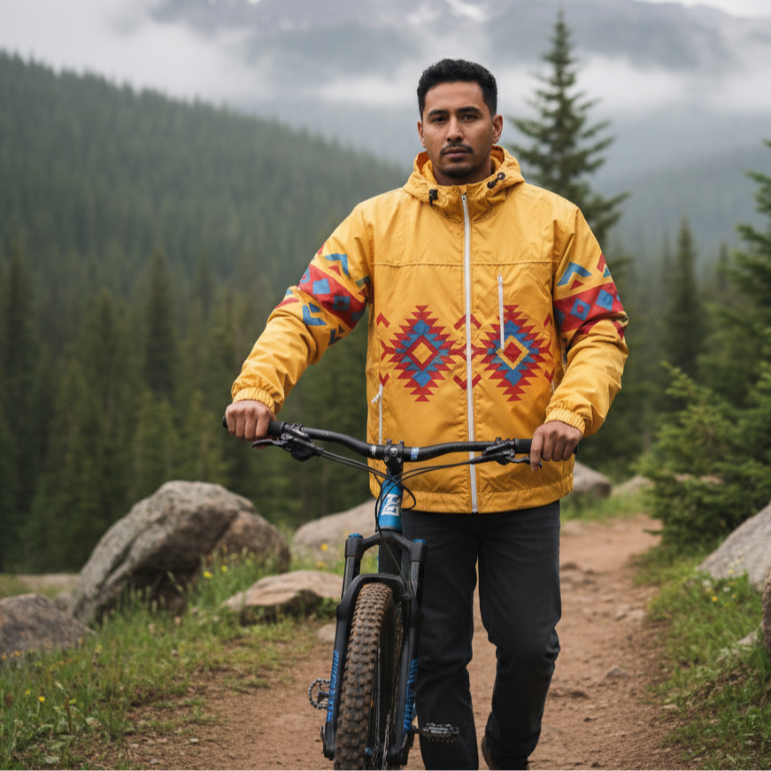 Sunrise Peaks Windbreaker(Yellow)-6