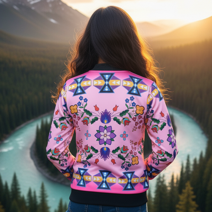 Blush Meadow Kids Bomber-2