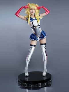Japanese Anime Girl Spandex Swimwear Racing Suit Wet Suit Race Queen Costume-7