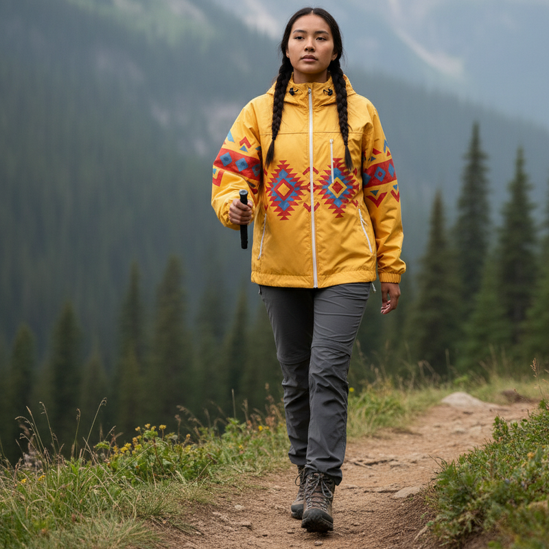 Sunrise Peaks Windbreaker(Yellow)-7