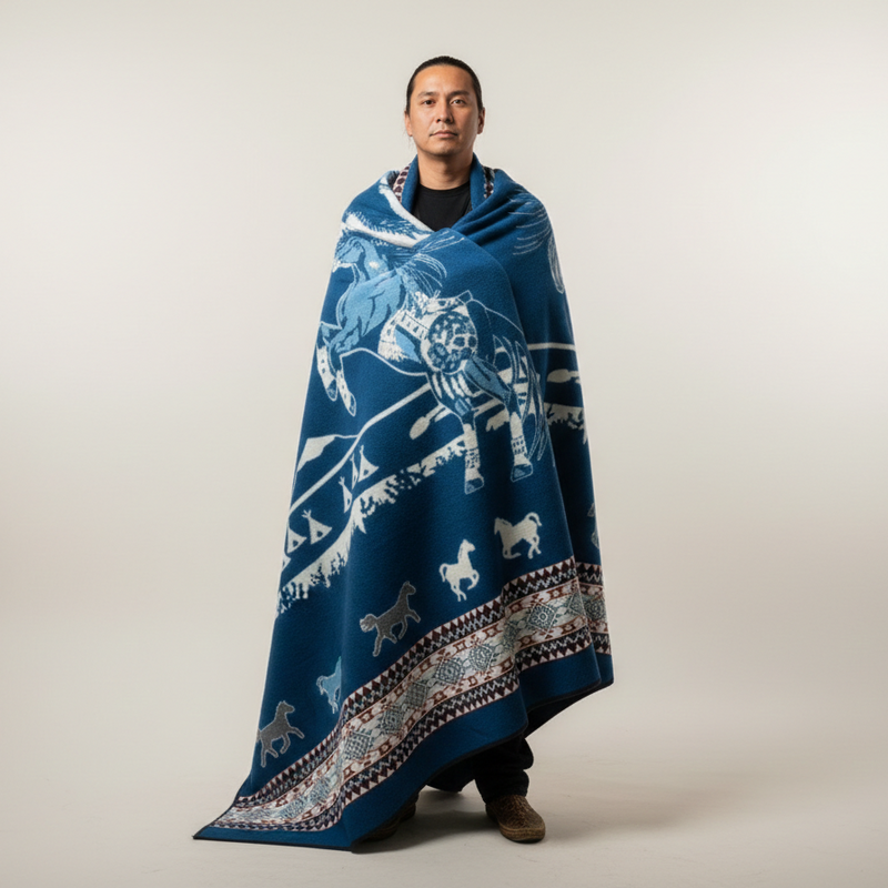 Horse Spirits Alpaca Blanket-4