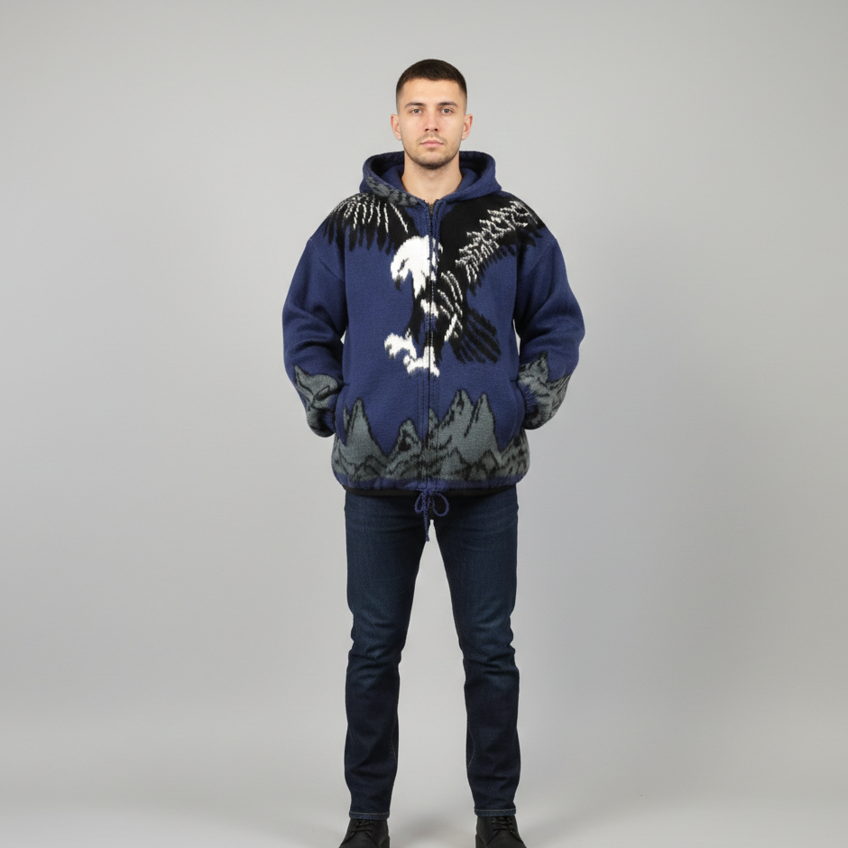 Eagle Unisex Alpaca Sweater-5