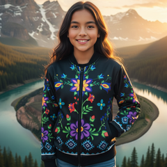 Night Orchid Kids Bomber-1