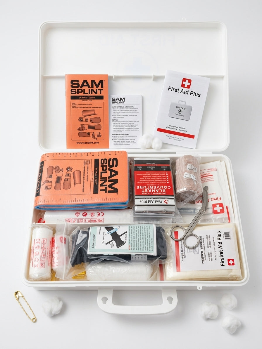 Deluxe Emergency kit; First Aid Supply Kit (3-in-1 Response Set)-3