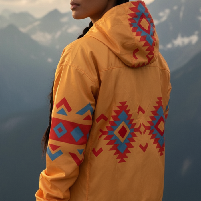 Sunrise Peaks Windbreaker(Yellow)-3