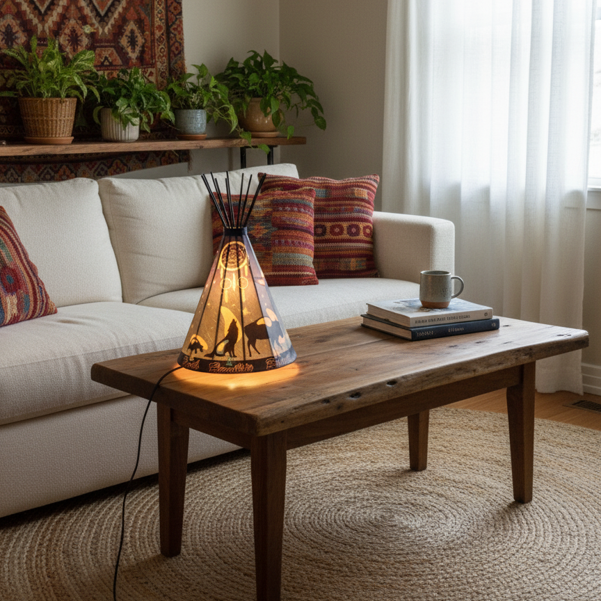 Teepee 7 spirits Table Lamp-4
