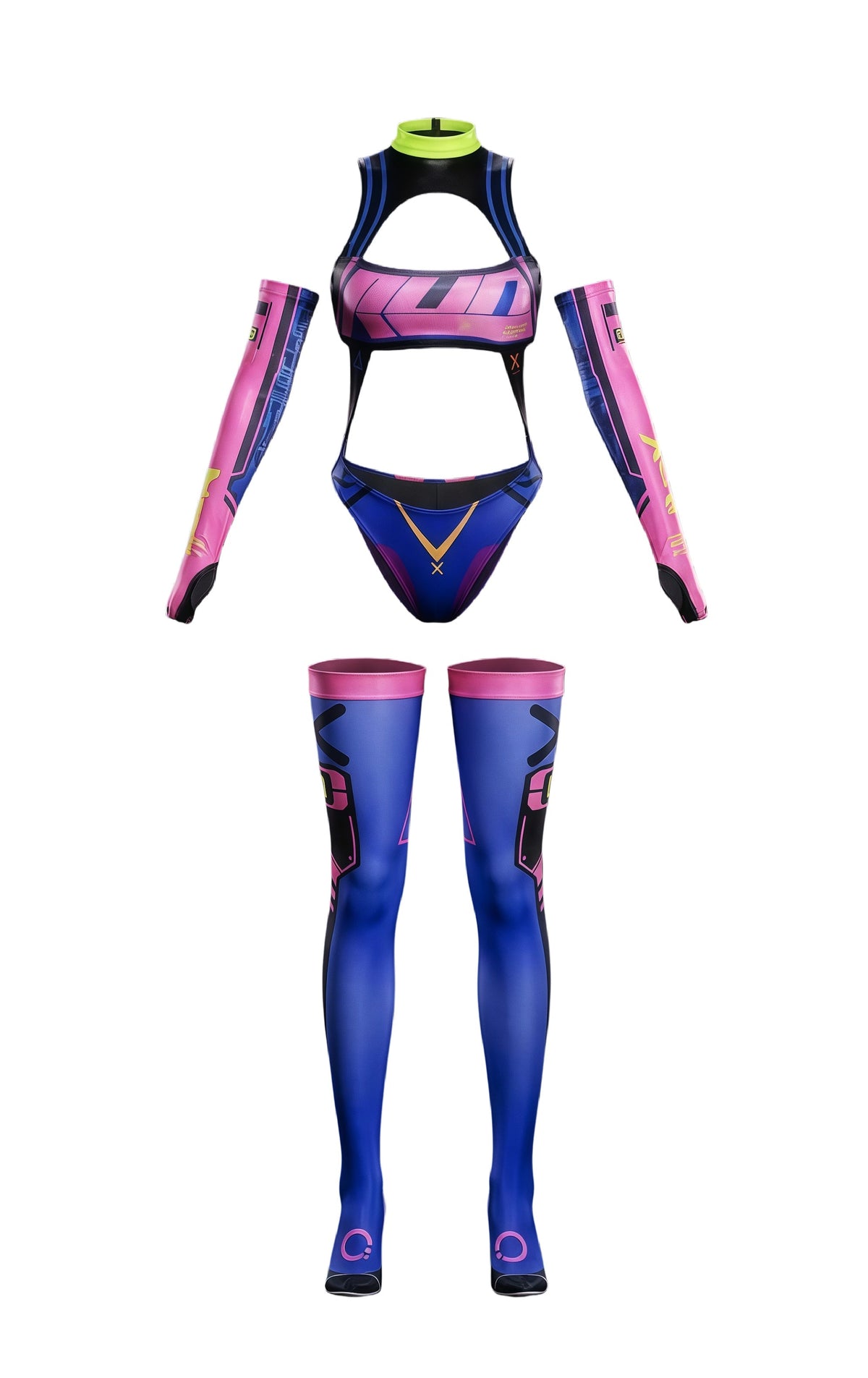 Anime Sci-fi Spandex Swimwear Racing Suit Wet Suit Race Queen Costume-14