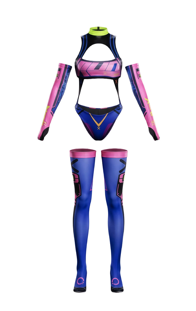 Anime Sci-fi Spandex Swimwear Racing Suit Wet Suit Race Queen Costume-14