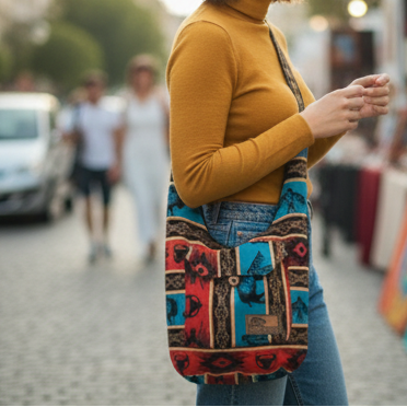 Buffalo / thunder eagle Crossbody bag-4