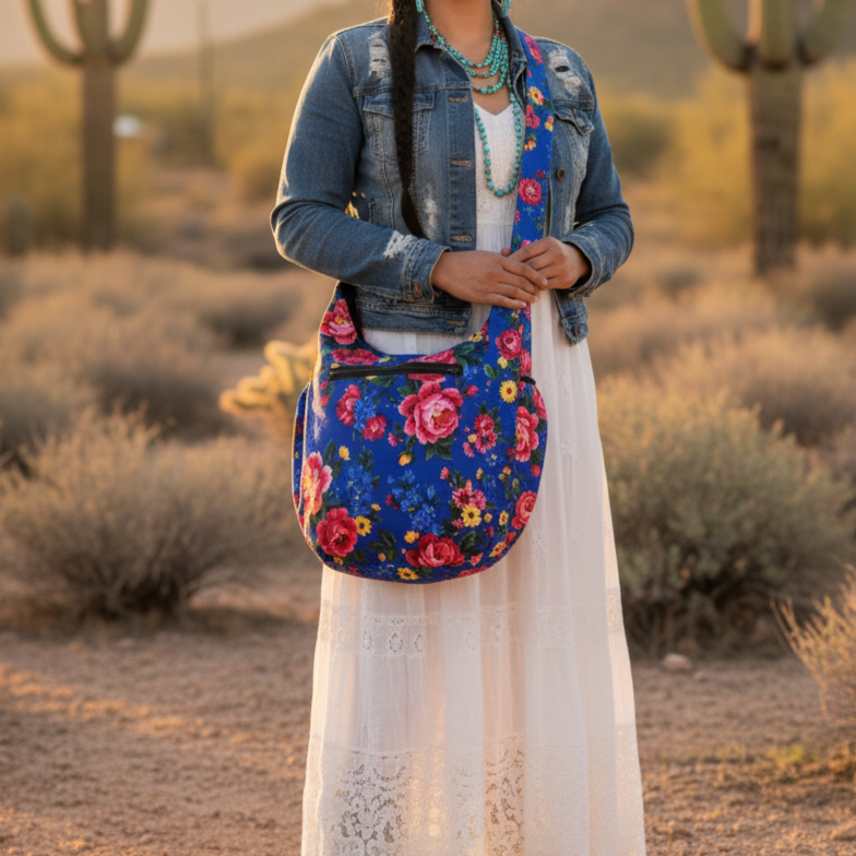 Blue Kookum Crossbody Bag-1