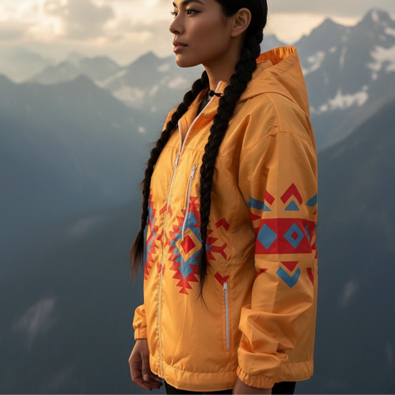 Sunrise Peaks Windbreaker(Yellow)-1