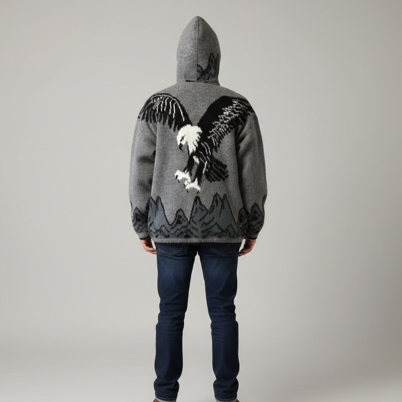 Eagle Unisex Alpaca Sweater-4