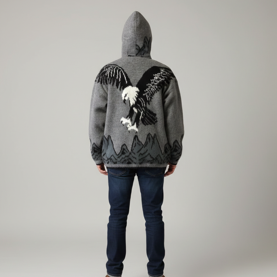 Eagle Unisex Alpaca Sweater-4