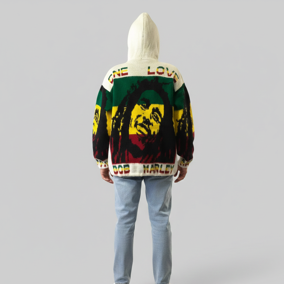 Bob Marley Unisex Alpaca Sweater-7