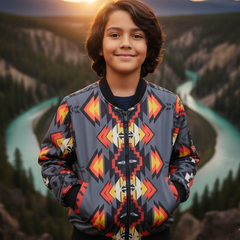 Granite Rose Kids Bomber-2