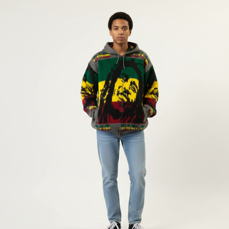 Bob Marley Unisex Alpaca Sweater-3