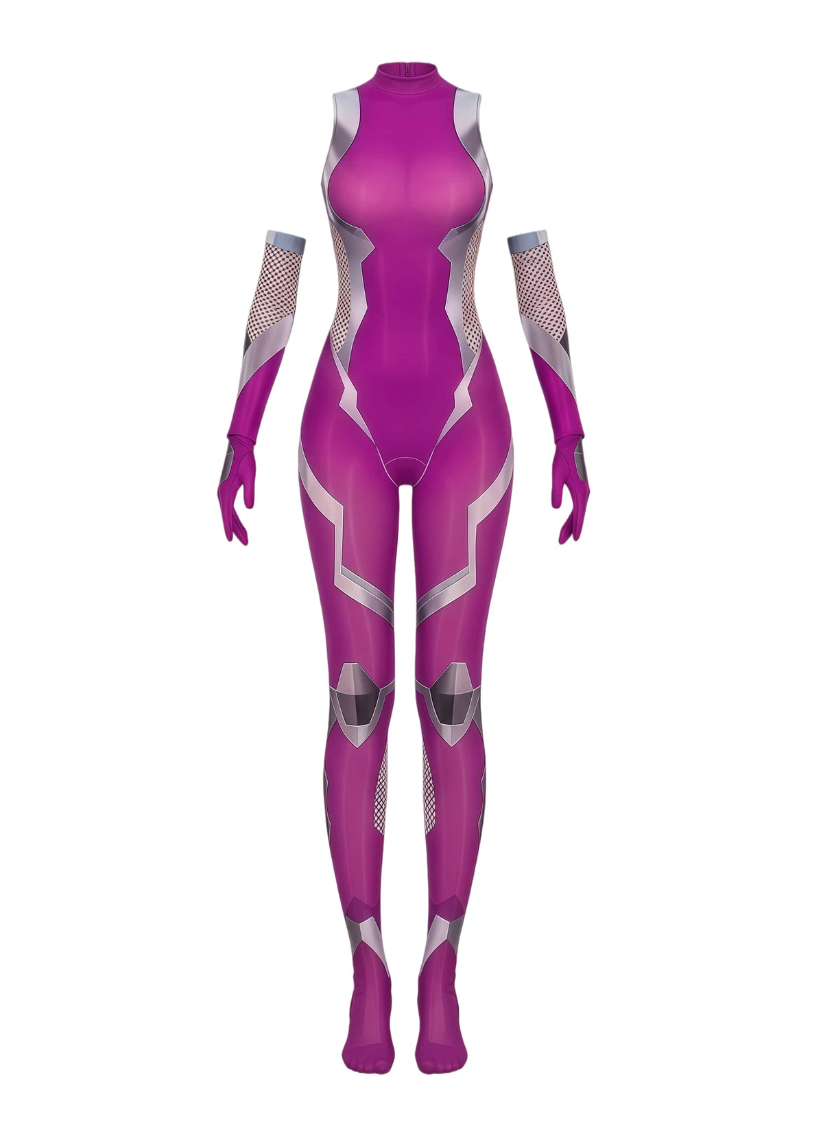 Cyber-Fantasy 10D Ultra-Sheer Bodystocking – Anime Inspired Digital Print-2