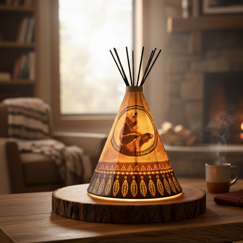Teepee Table Bear Lamp-2