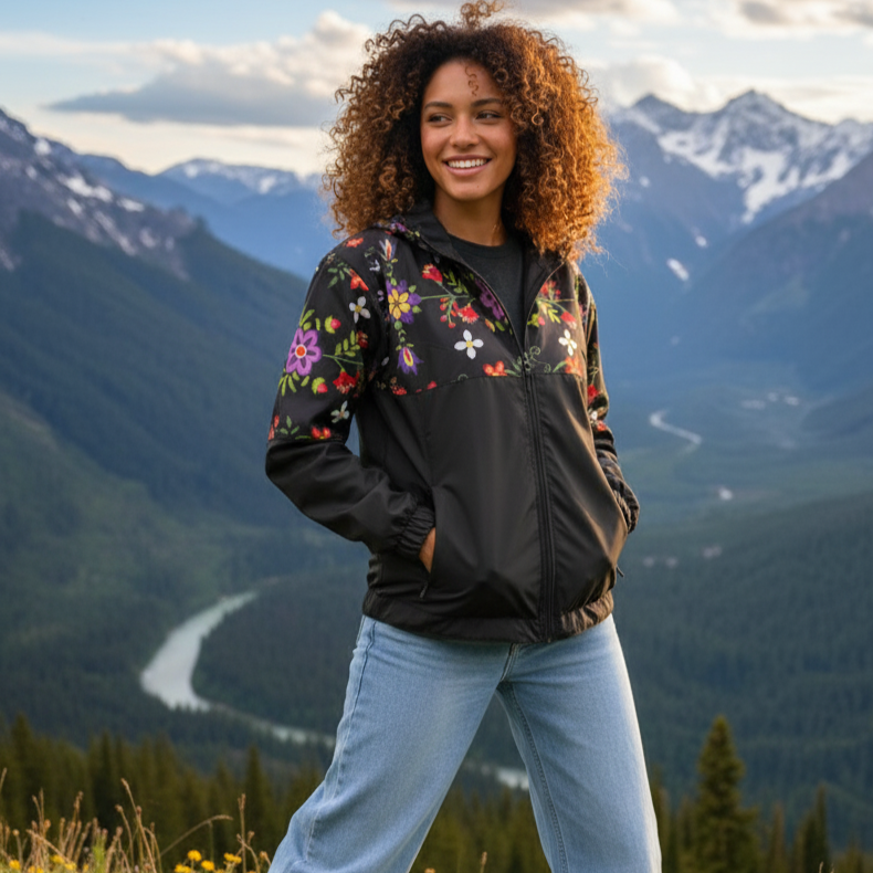 Midnight Bloom Windbreaker-7