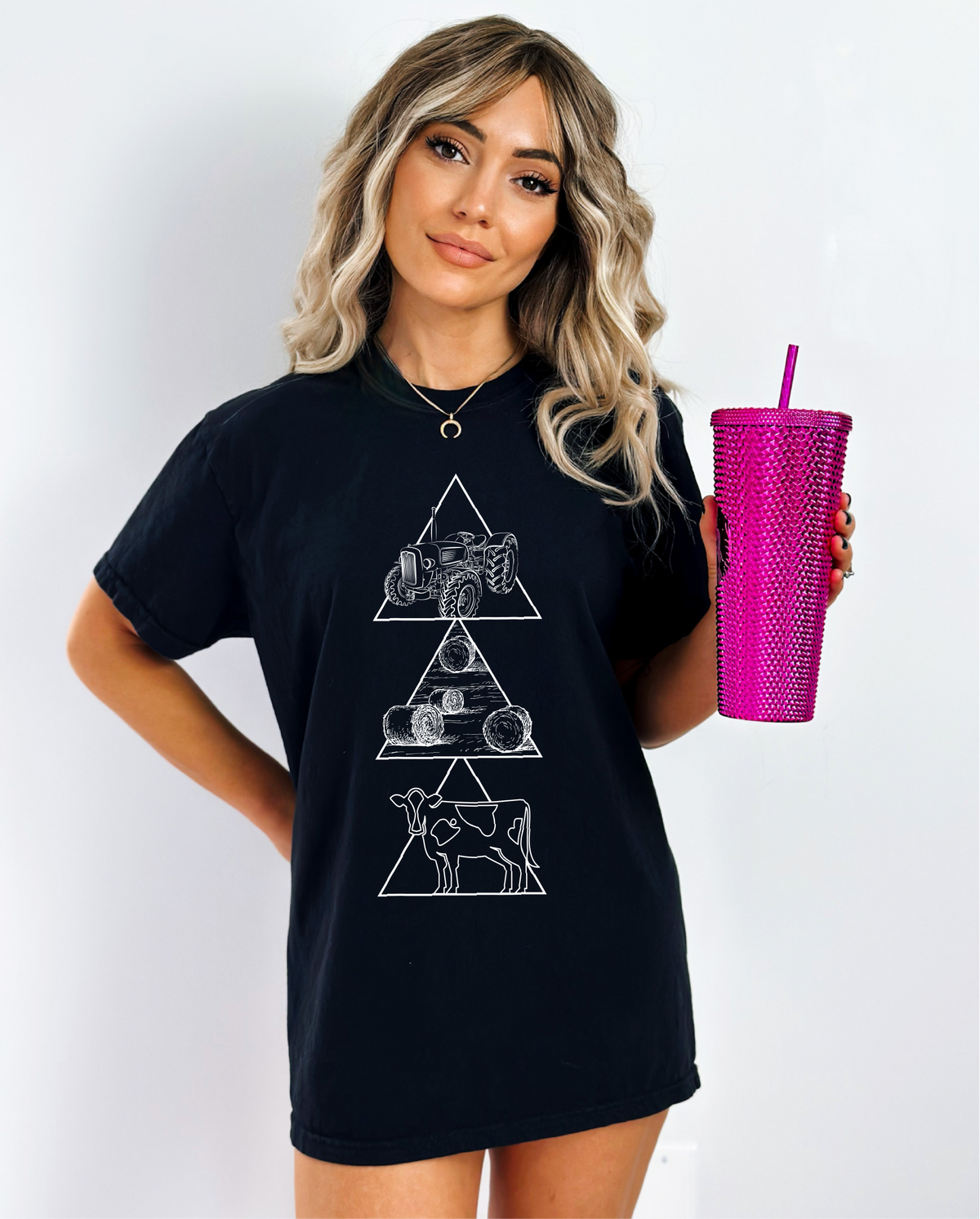 Geometric Farming Unisex T-shirt | Prairie Apparel | Farm Apparel-2