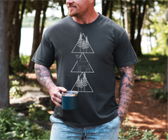 Geometric Hunting Unisex T-shirt-3