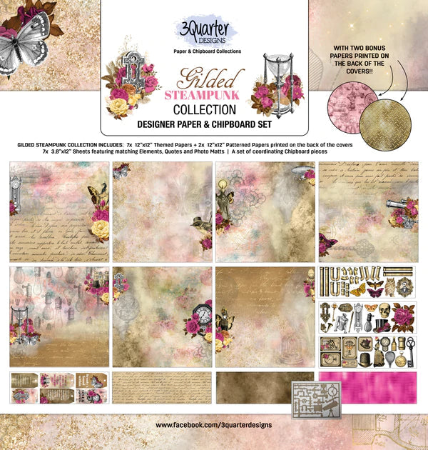 3Quarter Designs - Scrapbook Collection - Gilded Steampunk-1