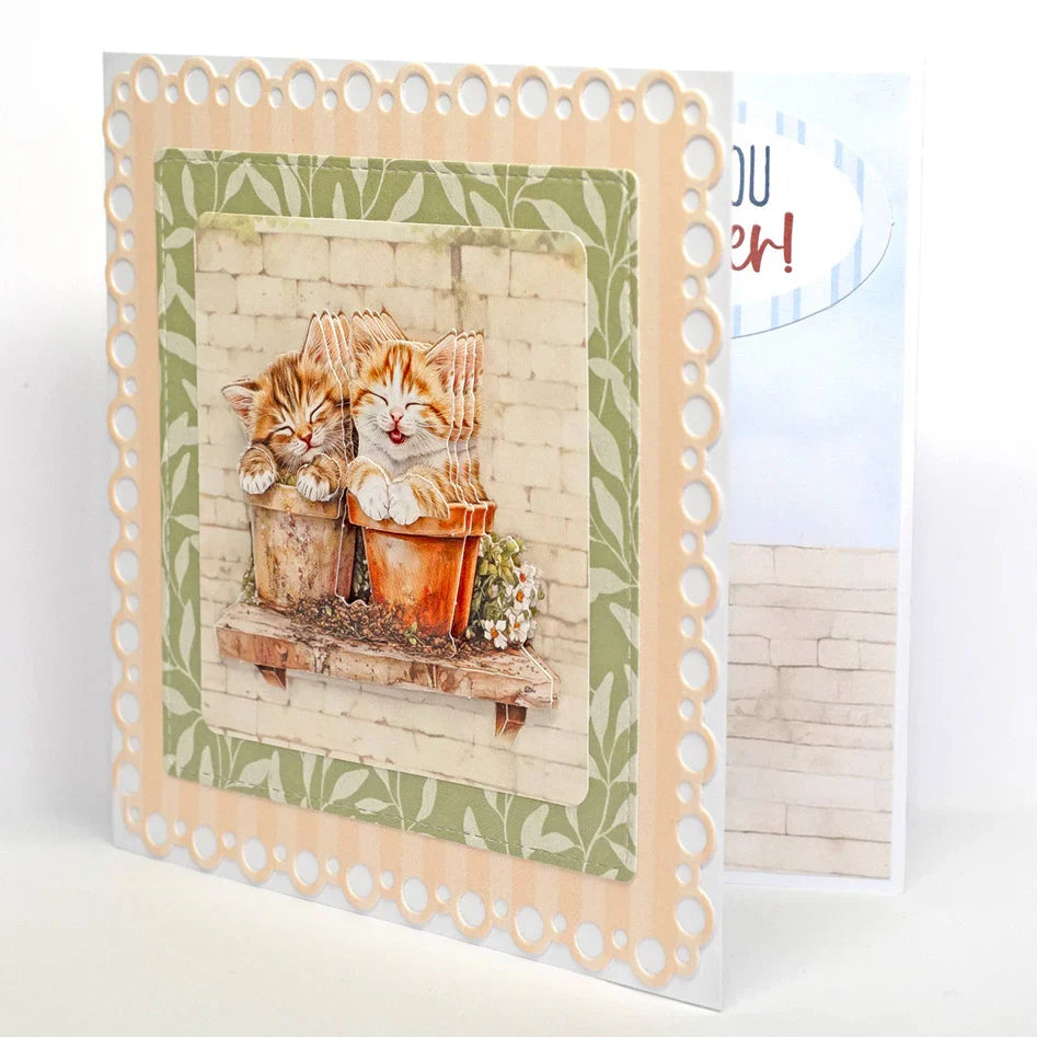 Crafty Kittens Die Cut Topper & Decoupage Collection-3