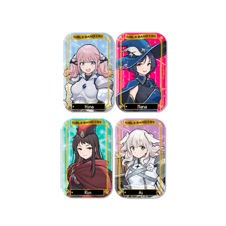 Girls Band Cry Anime Merch - Foil Marukaku Can Badge 2-3