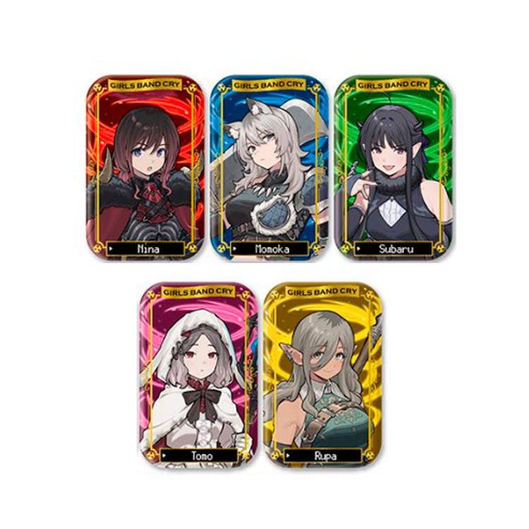 Girls Band Cry Anime Merch - Foil Marukaku Can Badge 2-2