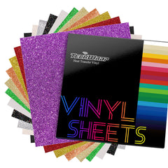 TeckWrap Glitter HTV Sheets Pack (11 PCS)-1