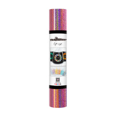 TeckWrap Holographic Sparkle Adhesive Vinyl - Glitter Mermaid Pink | Captivating Auroras for Your Crafts!-1