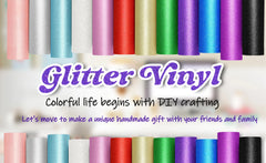 TeckWrap Glitter Adhesive Vinyl- Champagne Gold | Durable & Easy-to-Cut | Perfect for Craft Projects!-2
