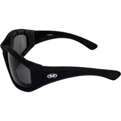 Global Vision Kickback Padded Motorcycle Sunglasses. Matte Black Soft-Touch Riding Glasses-11