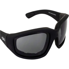 Global Vision Kickback Padded Motorcycle Sunglasses. Matte Black Soft-Touch Riding Glasses-10
