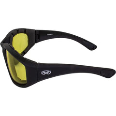 Global Vision Kickback Padded Motorcycle Sunglasses. Matte Black Soft-Touch Riding Glasses-12