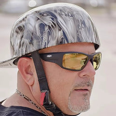 Global Vision Kinetic Adjustable Padded Motorcycle Sunglasses. Safety Rated Soft-Touch Riding Glasses-1