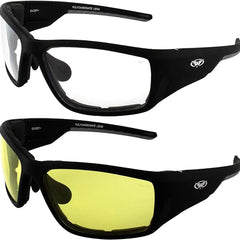 Global Vision Kinetic Adjustable Padded Motorcycle Sunglasses. Safety Rated Soft-Touch Riding Glasses-5