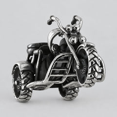 GoSteel Men's Bike Pendant | Stainless Steel-1