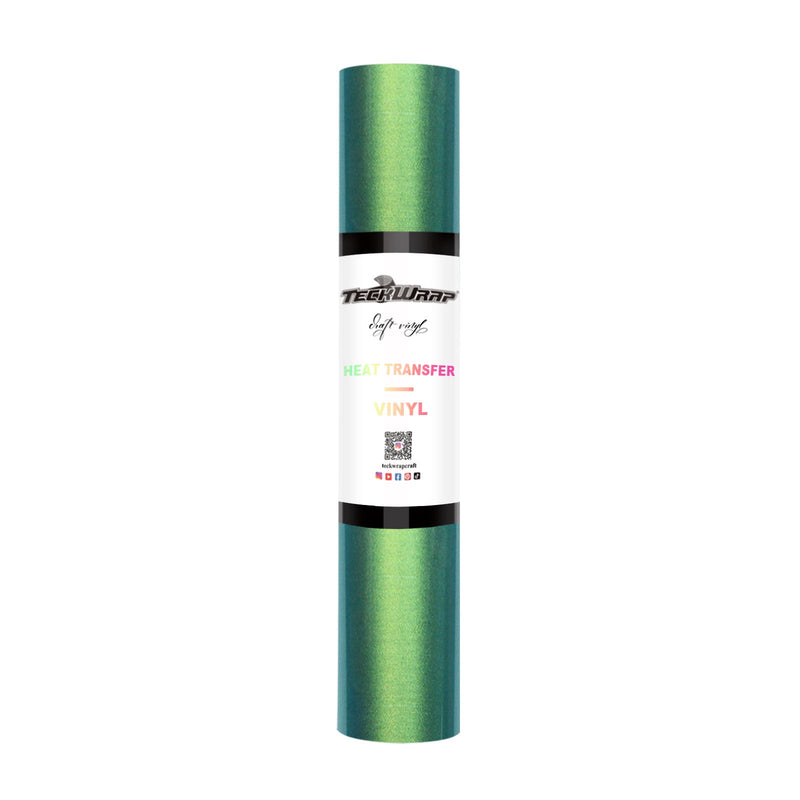 Teckwrap Chameleon HTV - Gold Charm Green | Color-Shifting HTV for DIY Fashion-1