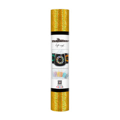 TeckWrap Holographic Sparkle Adhesive Vinyl - Gold | Captivating Auroras for Your Crafts!-1