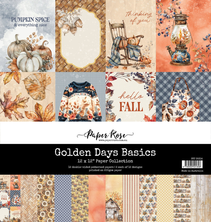 Golden Days Basics 12x12 Paper Collection 35314-1
