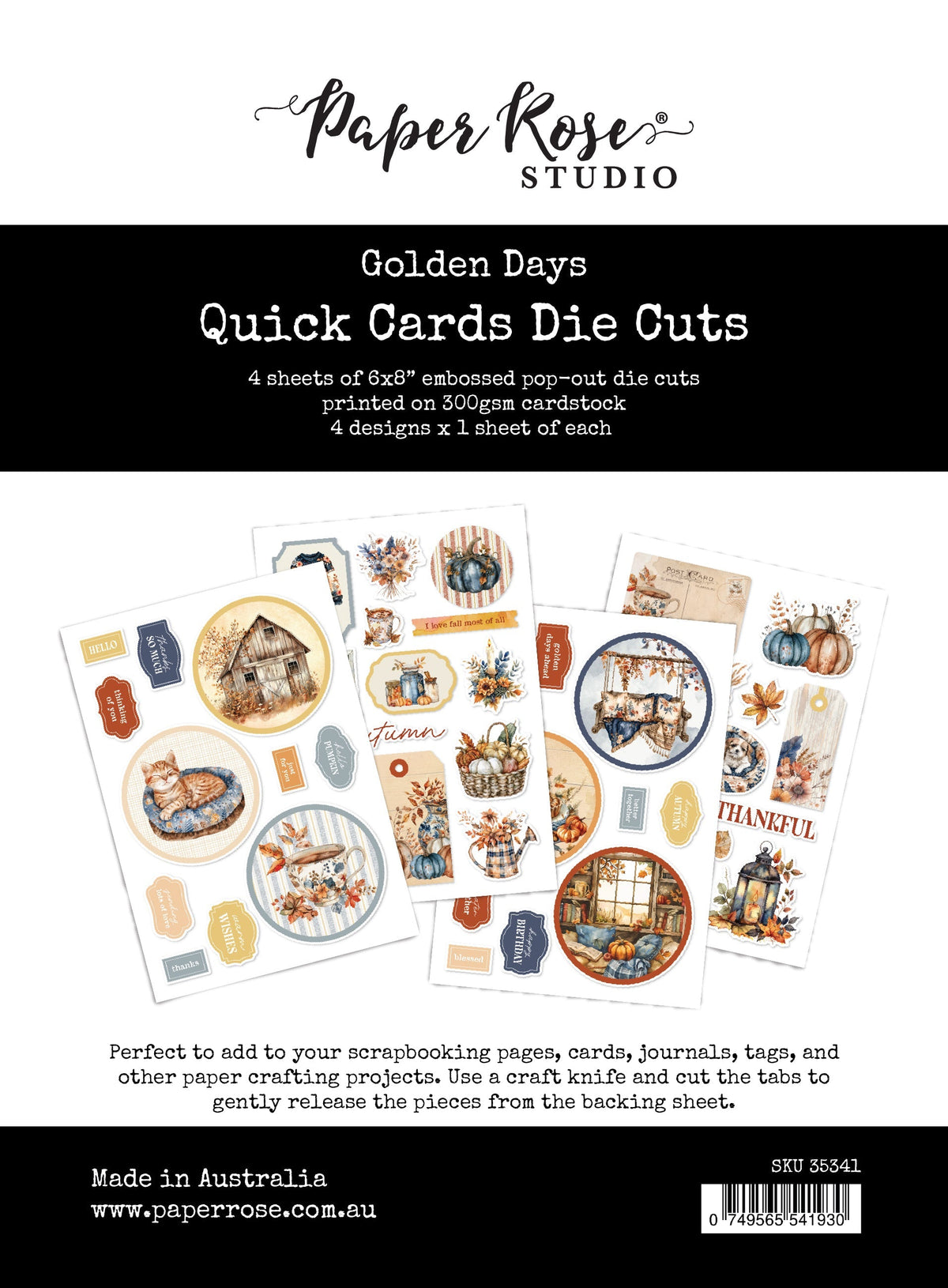 Golden Days Quick Card Die Cuts 35341-1
